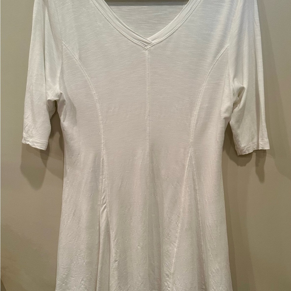 Soft Surroundings V-Neck Women's Tunic Stretchy Casual Staple Versatile Sz M - Picture 8 of 8